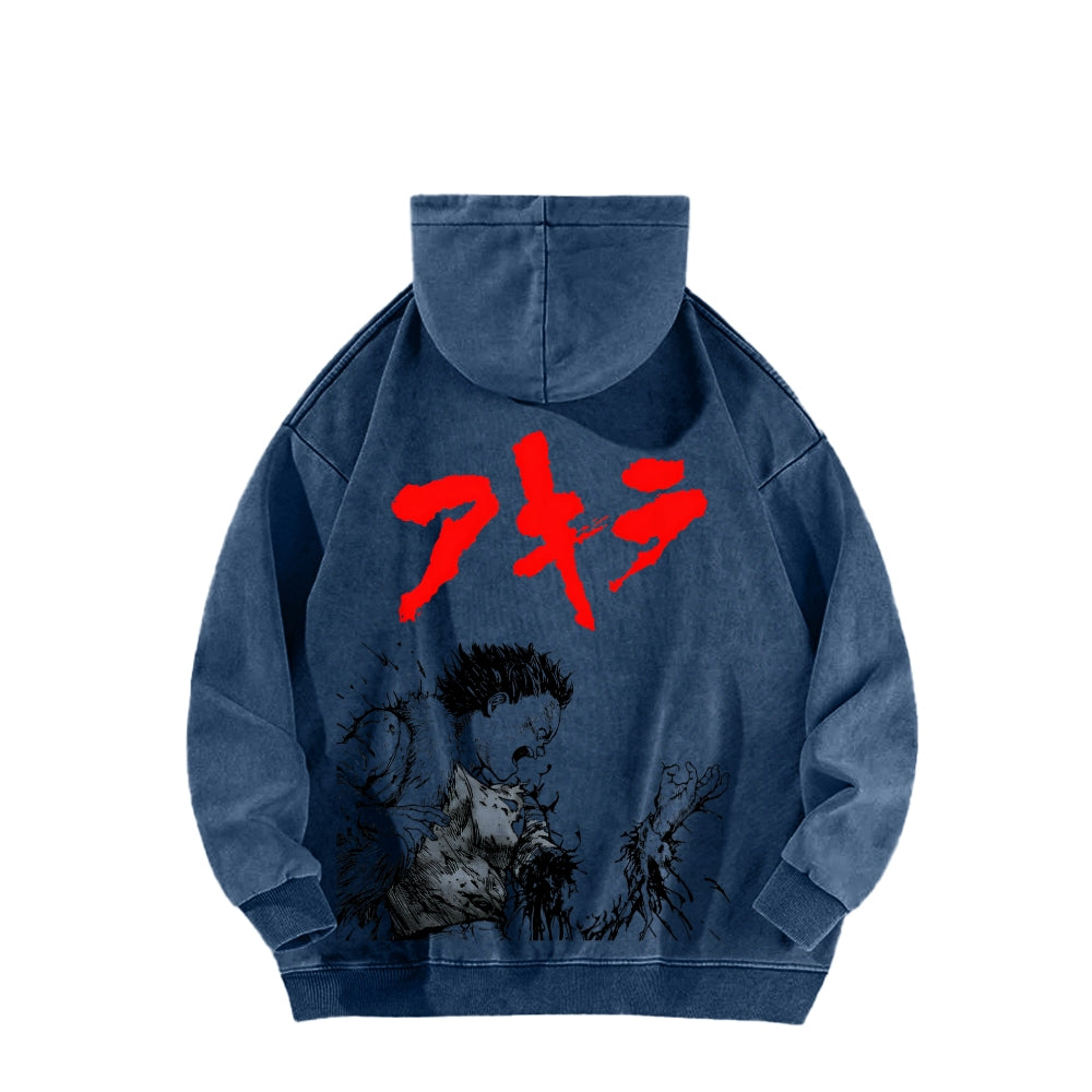 Akira Unisex Washed Hoodie 2511022981