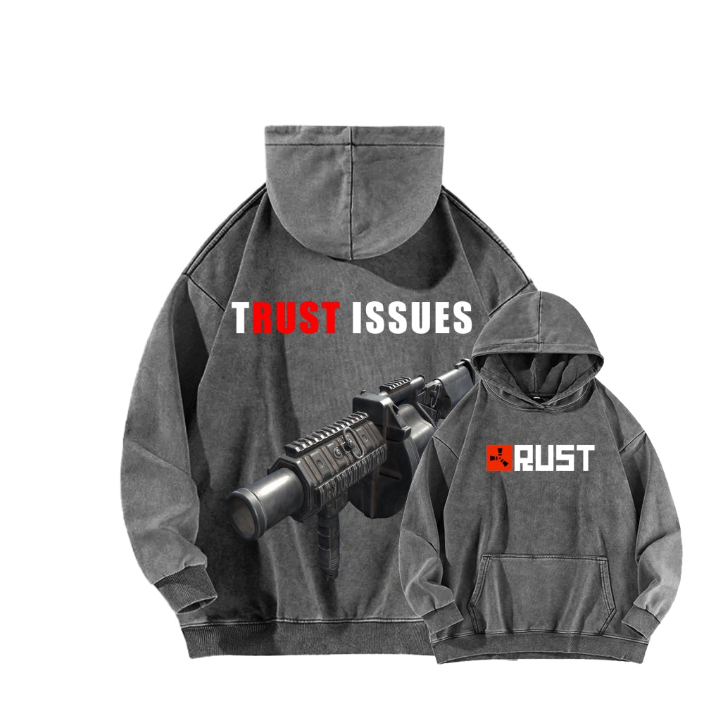 Rust Unisex Washed Hoodie 2511025260