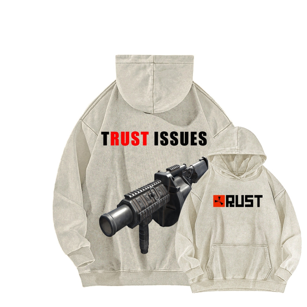 Rust Unisex Washed Hoodie 2511025260