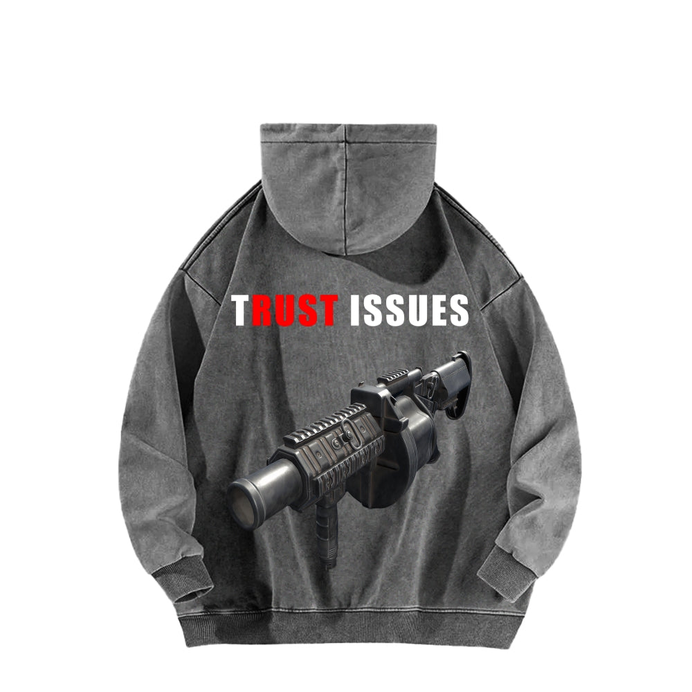 Rust Unisex Washed Hoodie 2511025260
