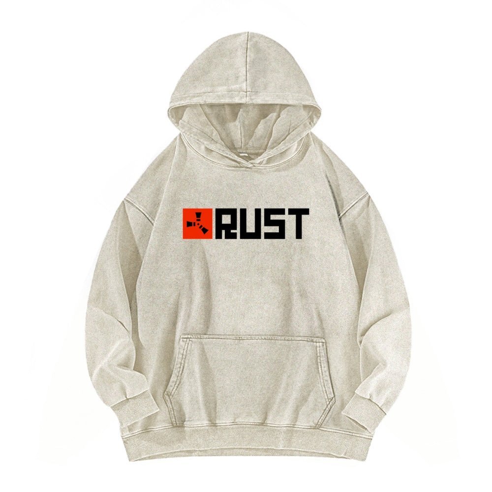 Rust Unisex Washed Hoodie 2511025260