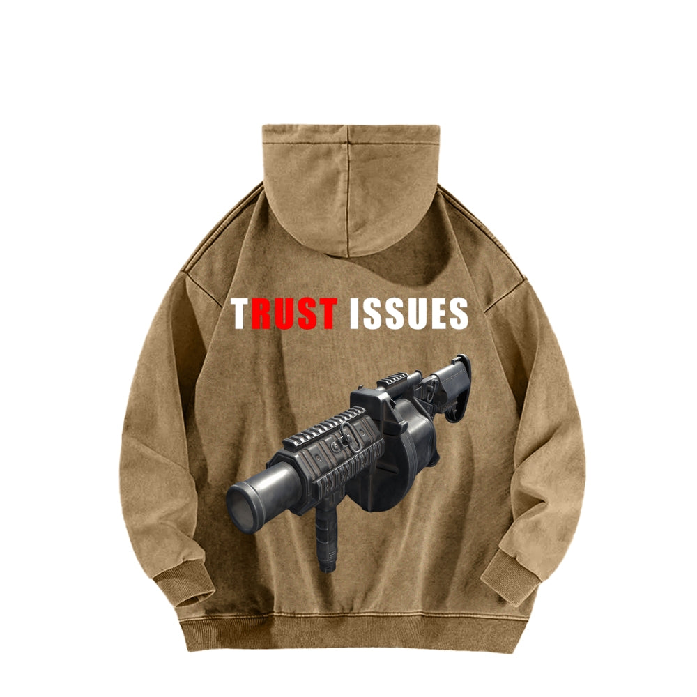 Rust Unisex Washed Hoodie 2511025260