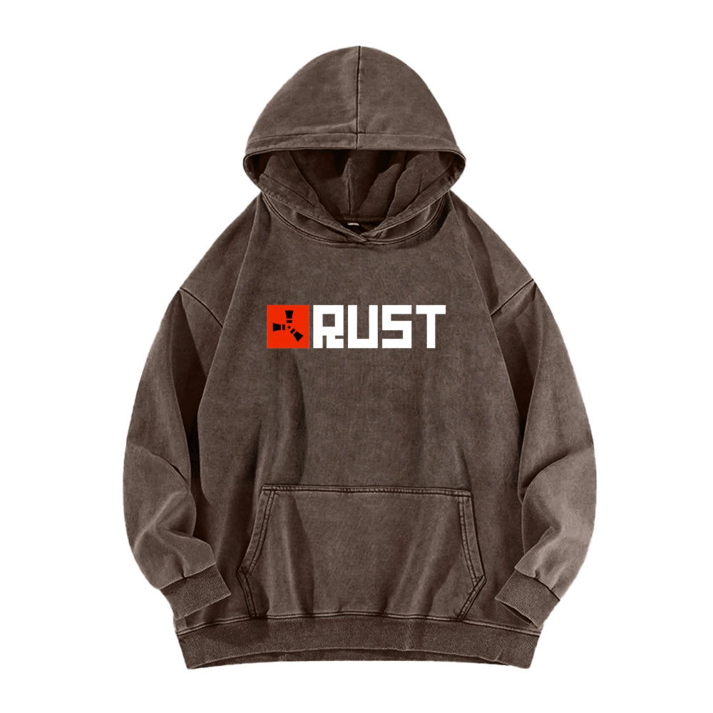 Rust Unisex Washed Hoodie 2511025260