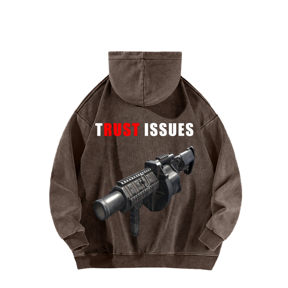 Rust Unisex Washed Hoodie 2511025260