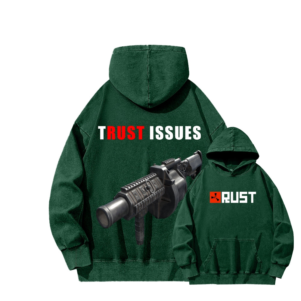 Rust Unisex Washed Hoodie 2511025260