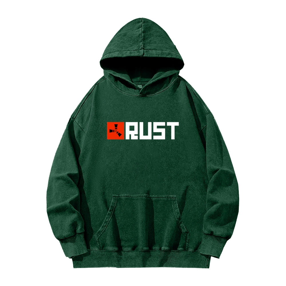 Rust Unisex Washed Hoodie 2511025260