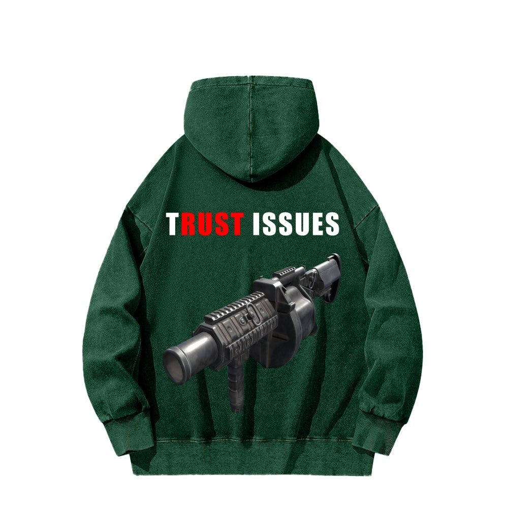 Rust Unisex Washed Hoodie 2511025260