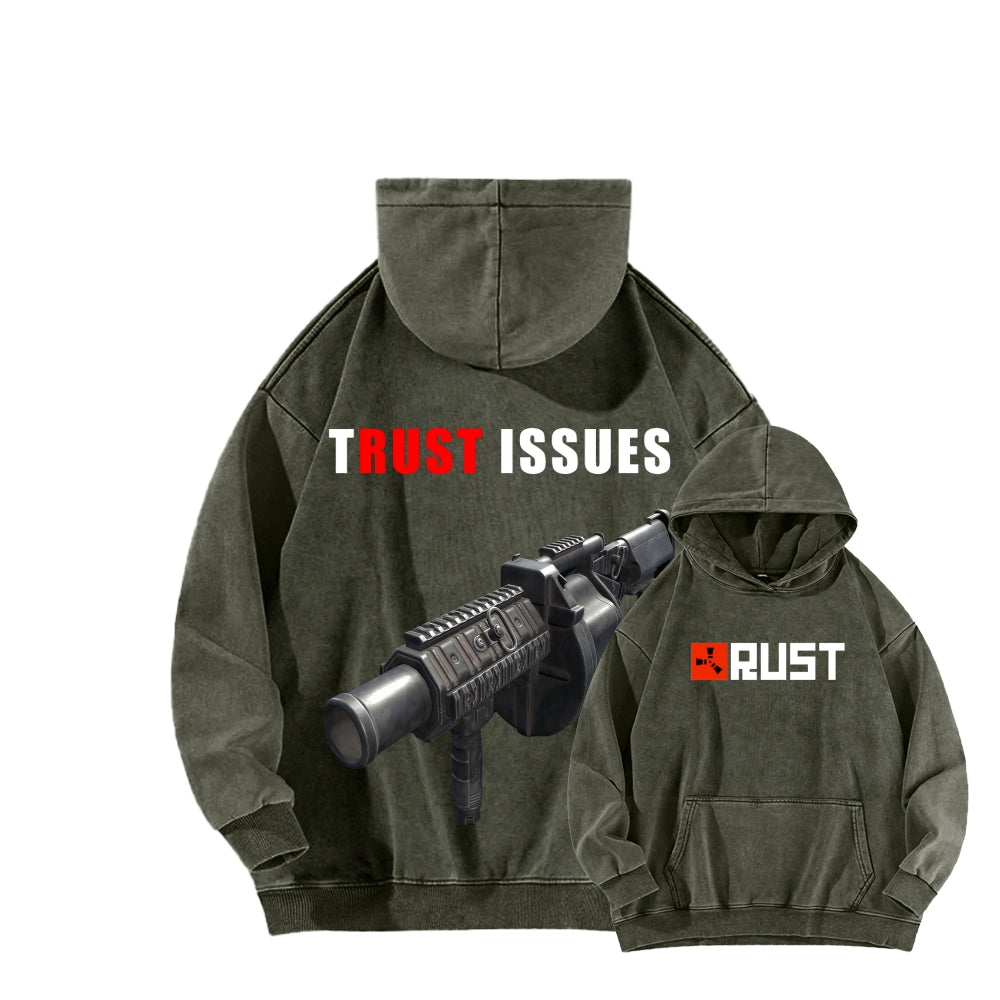 Rust Unisex Washed Hoodie 2511025260