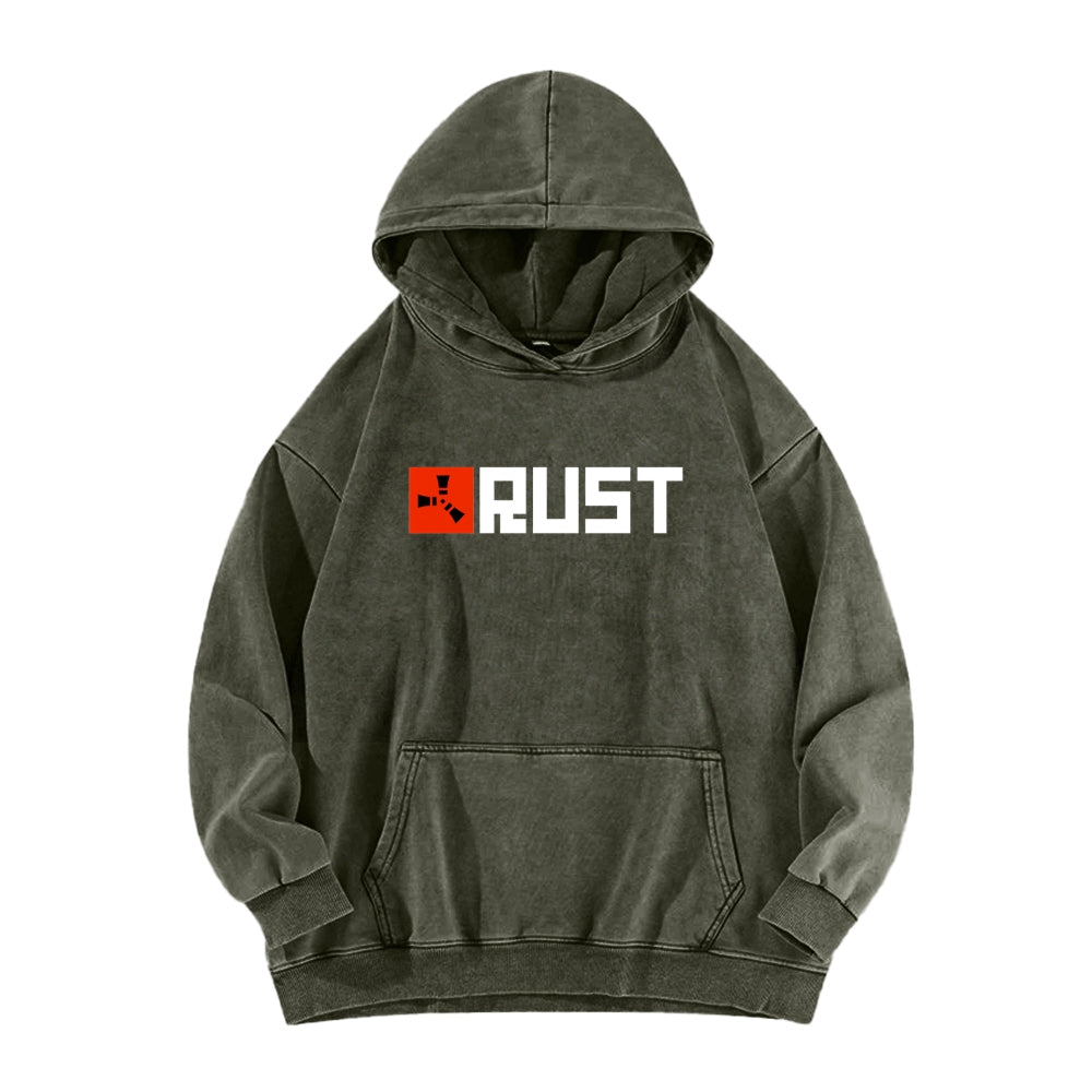 Rust Unisex Washed Hoodie 2511025260
