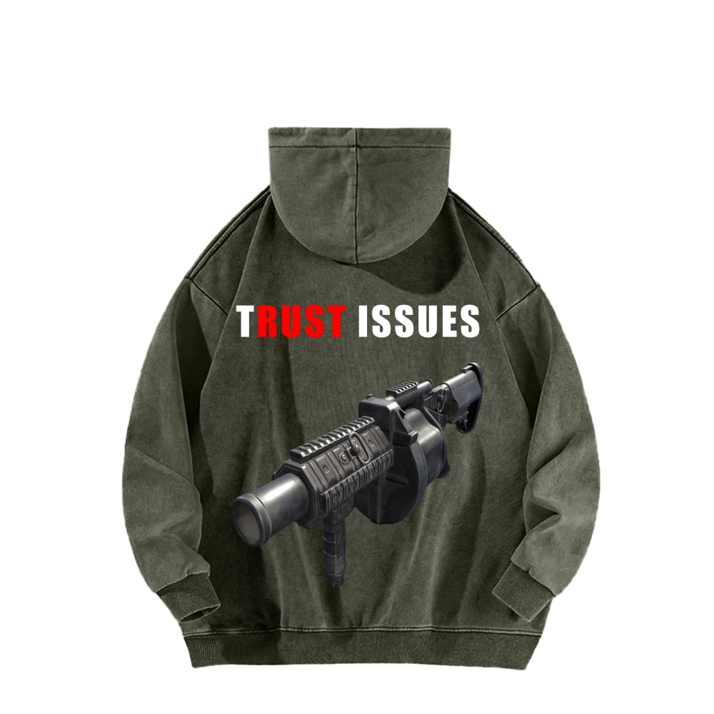 Rust Unisex Washed Hoodie 2511025260