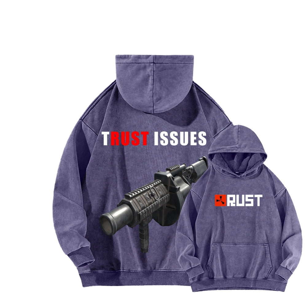 Rust Unisex Washed Hoodie 2511025260