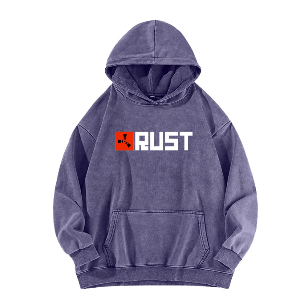 Rust Unisex Washed Hoodie 2511025260
