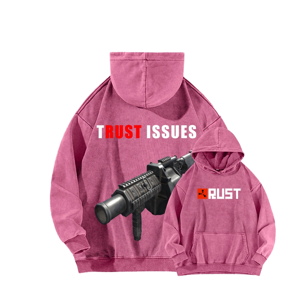 Rust Unisex Washed Hoodie 2511025260