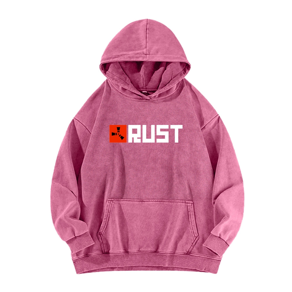 Rust Unisex Washed Hoodie 2511025260