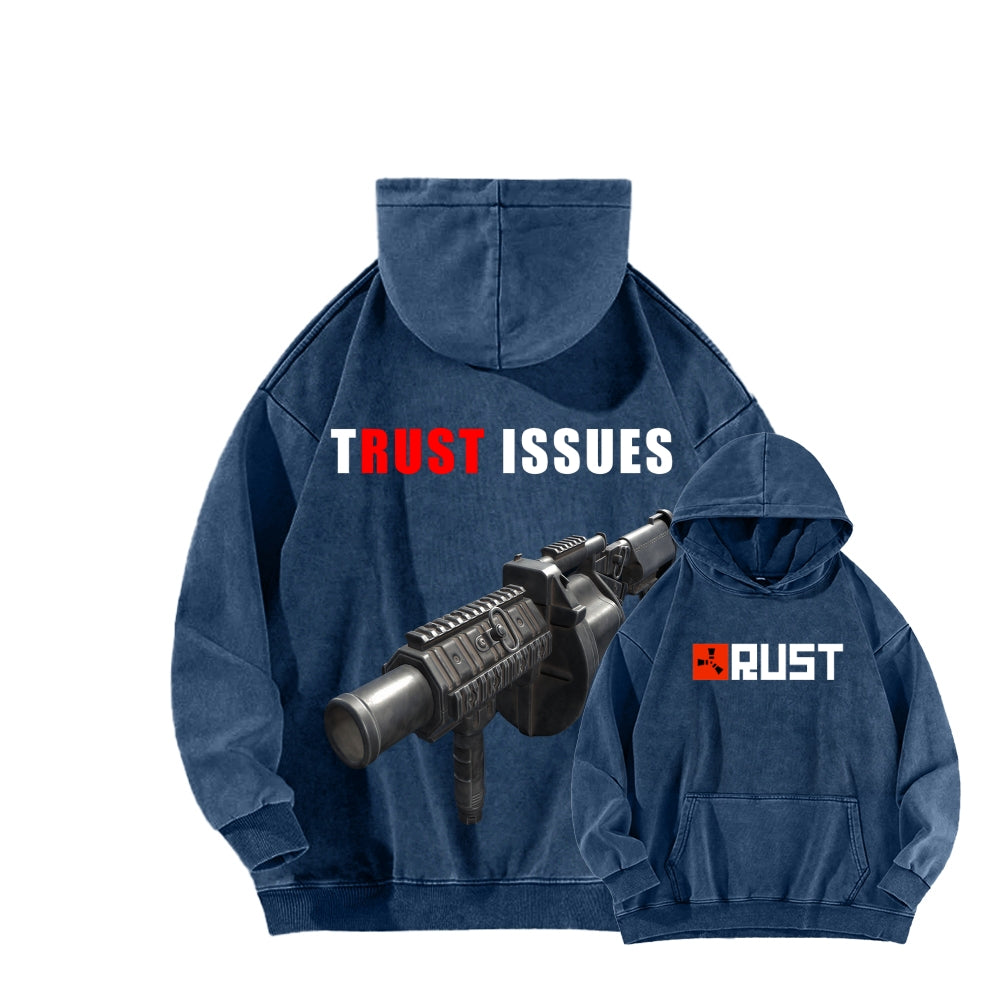 Rust Unisex Washed Hoodie 2511025260