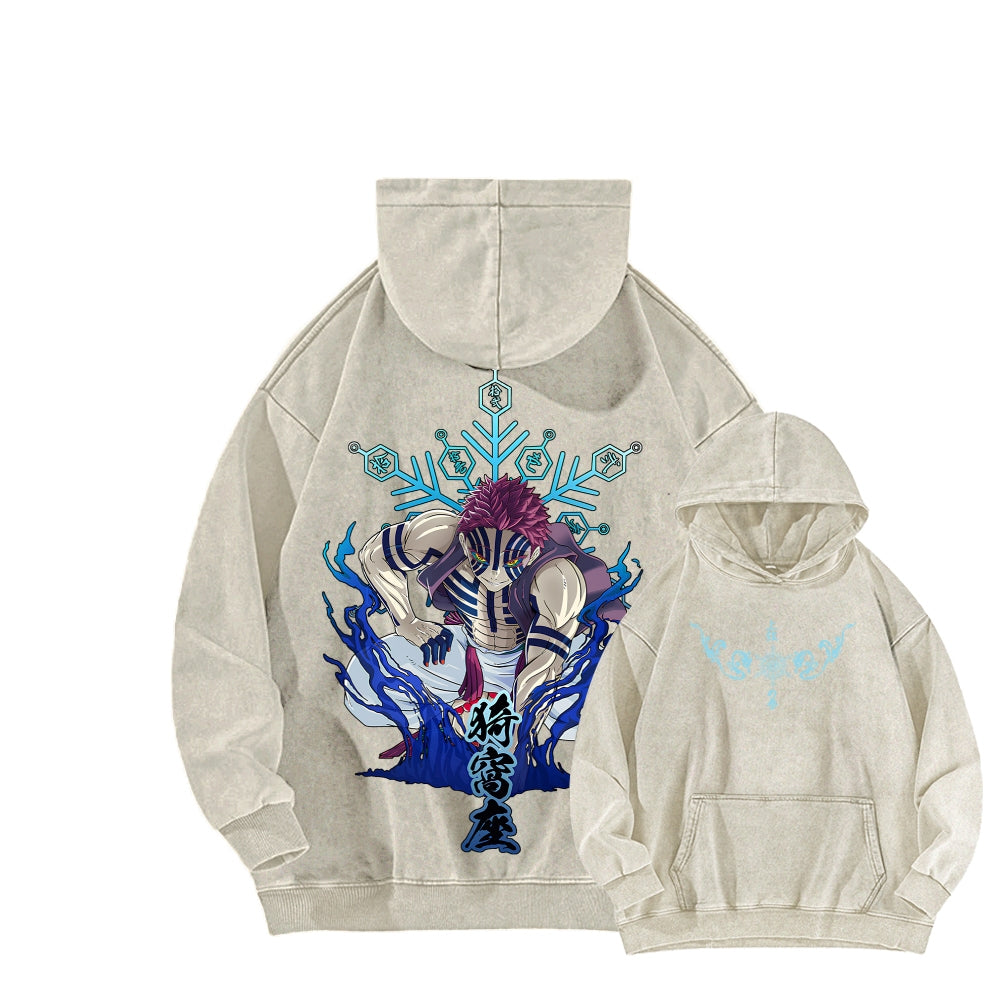 Demon Slayer Unisex Washed Hoodie 2511029984