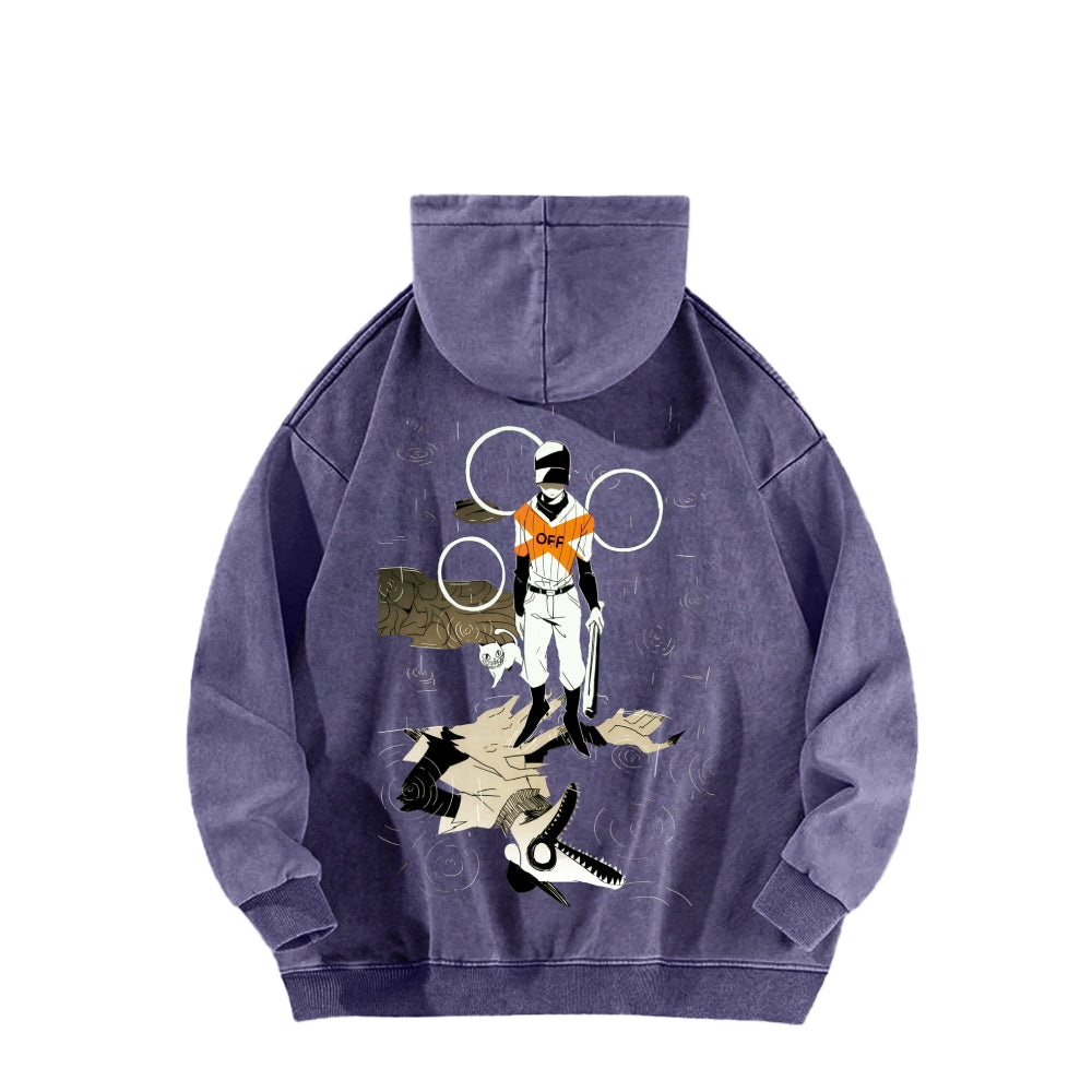 OFF Unisex Washed Hoodie 2512000424