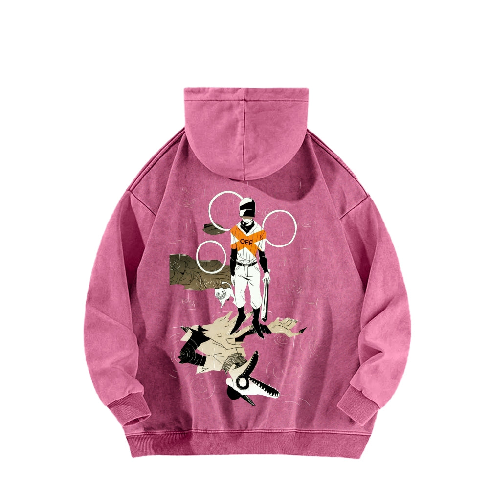 OFF Unisex Washed Hoodie 2512000424