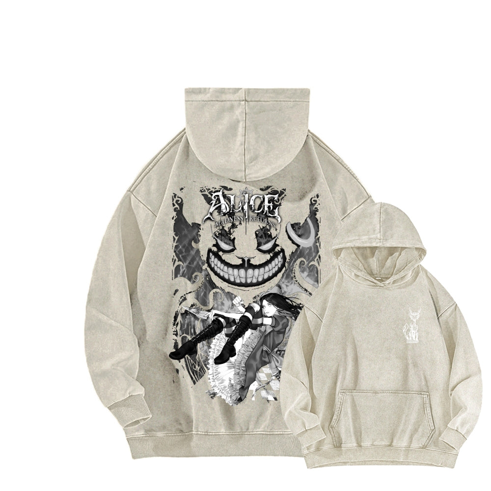Alice Unisex Washed Hoodie 2512001632