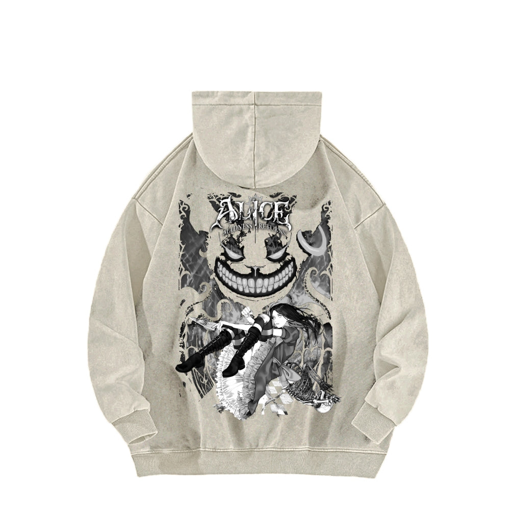 Alice Unisex Washed Hoodie 2512001632