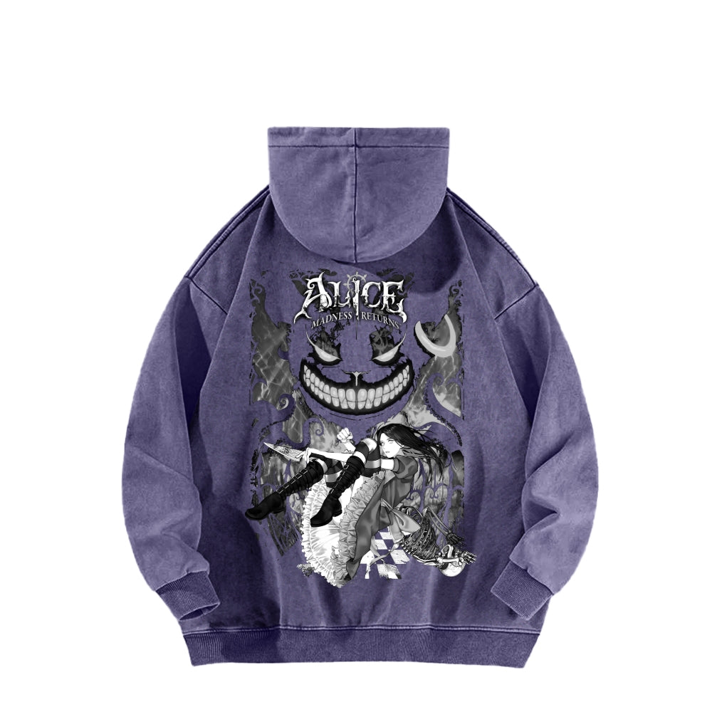 Alice Unisex Washed Hoodie 2512001632