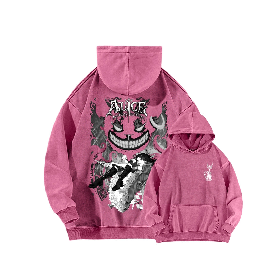 Alice Unisex Washed Hoodie 2512001632