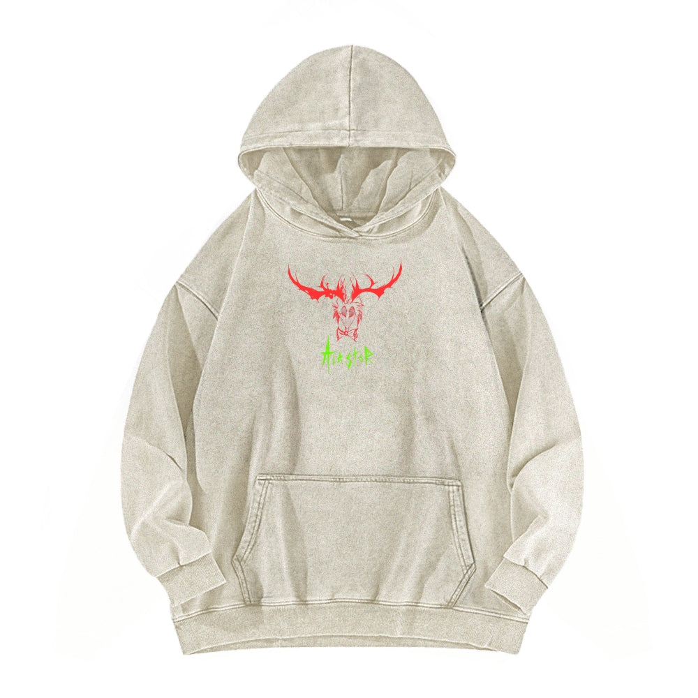 Hazbin Hotel Unisex Washed Hoodie 2512002797
