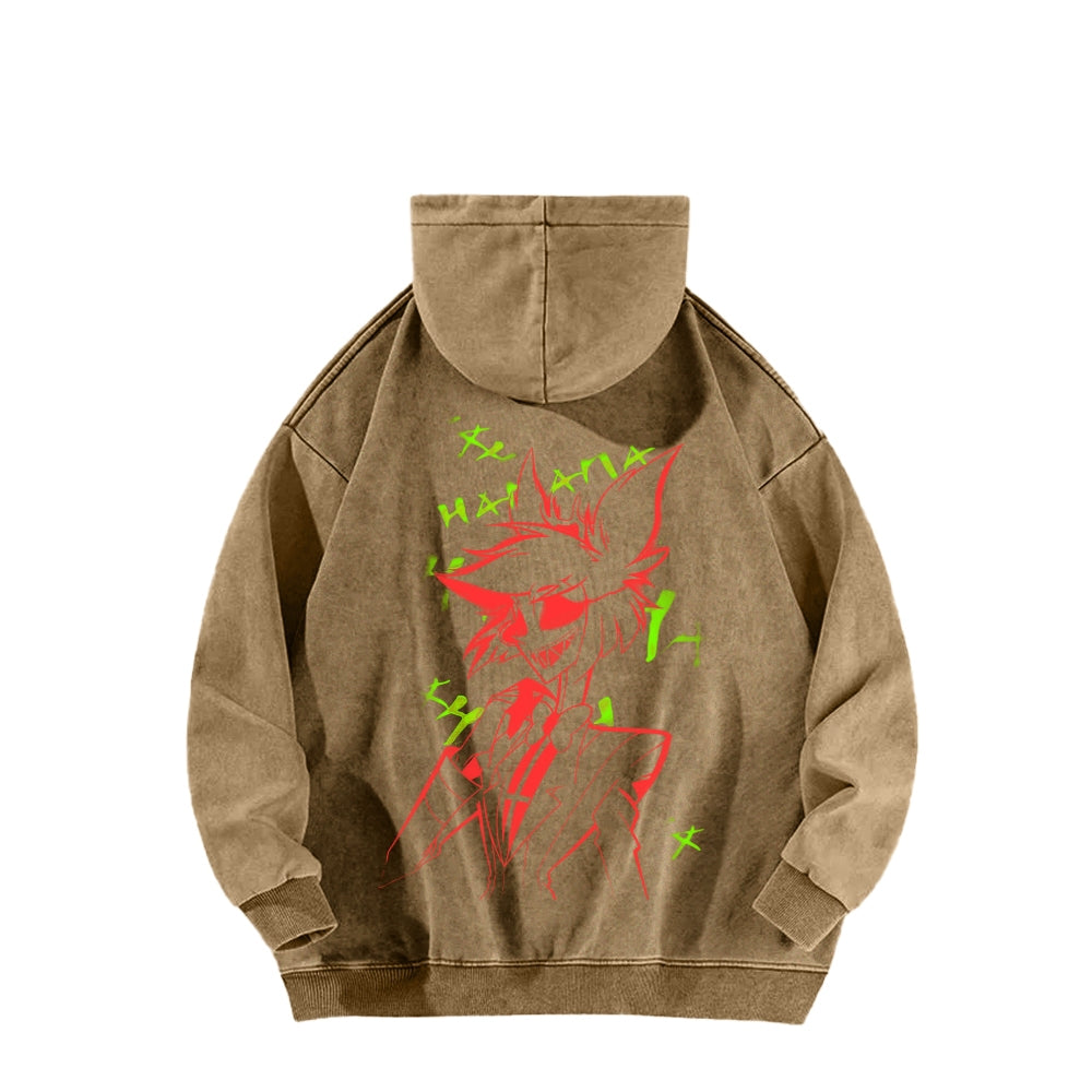 Hazbin Hotel Unisex Washed Hoodie 2512002797