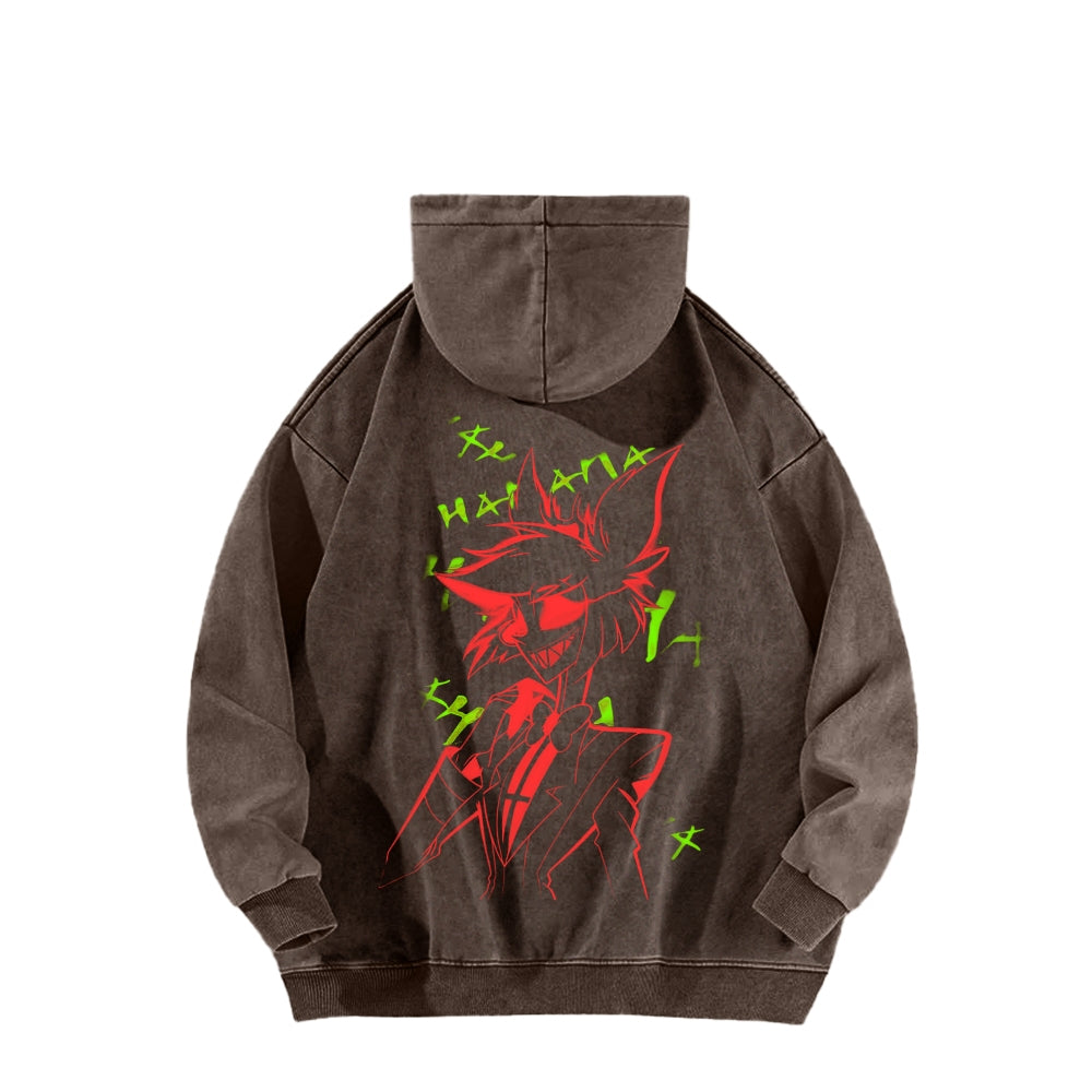 Hazbin Hotel Unisex Washed Hoodie 2512002797