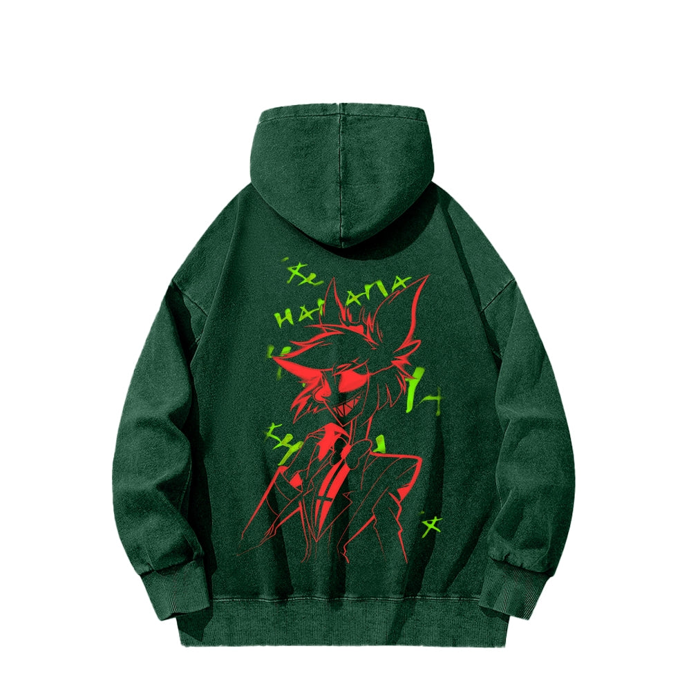 Hazbin Hotel Unisex Washed Hoodie 2512002797