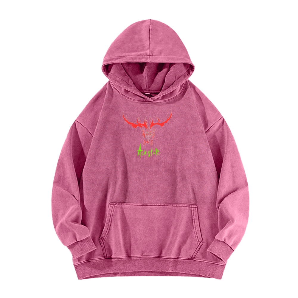 Hazbin Hotel Unisex Washed Hoodie 2512002797