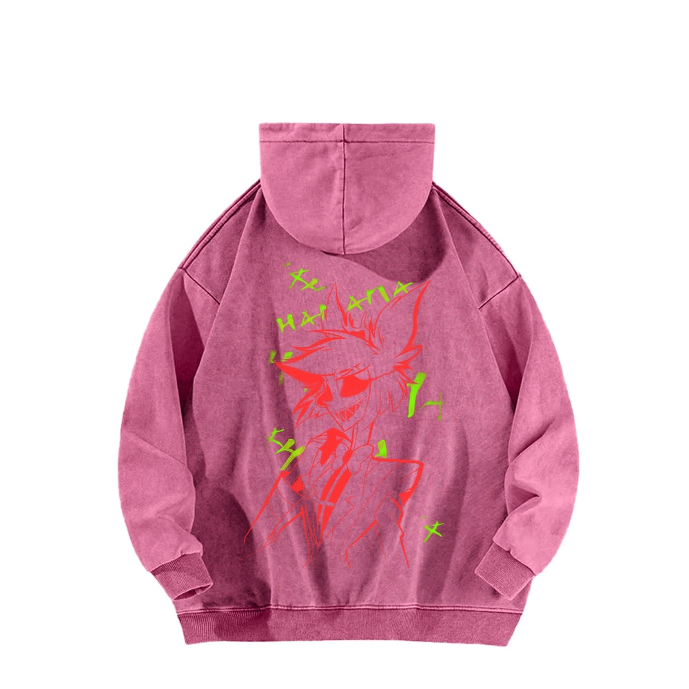 Hazbin Hotel Unisex Washed Hoodie 2512002797
