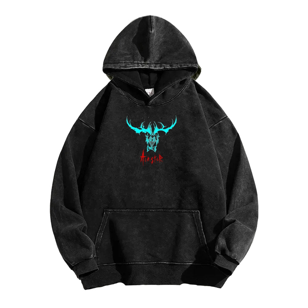 Hazbin Hotel Unisex Washed Hoodie 2512002802