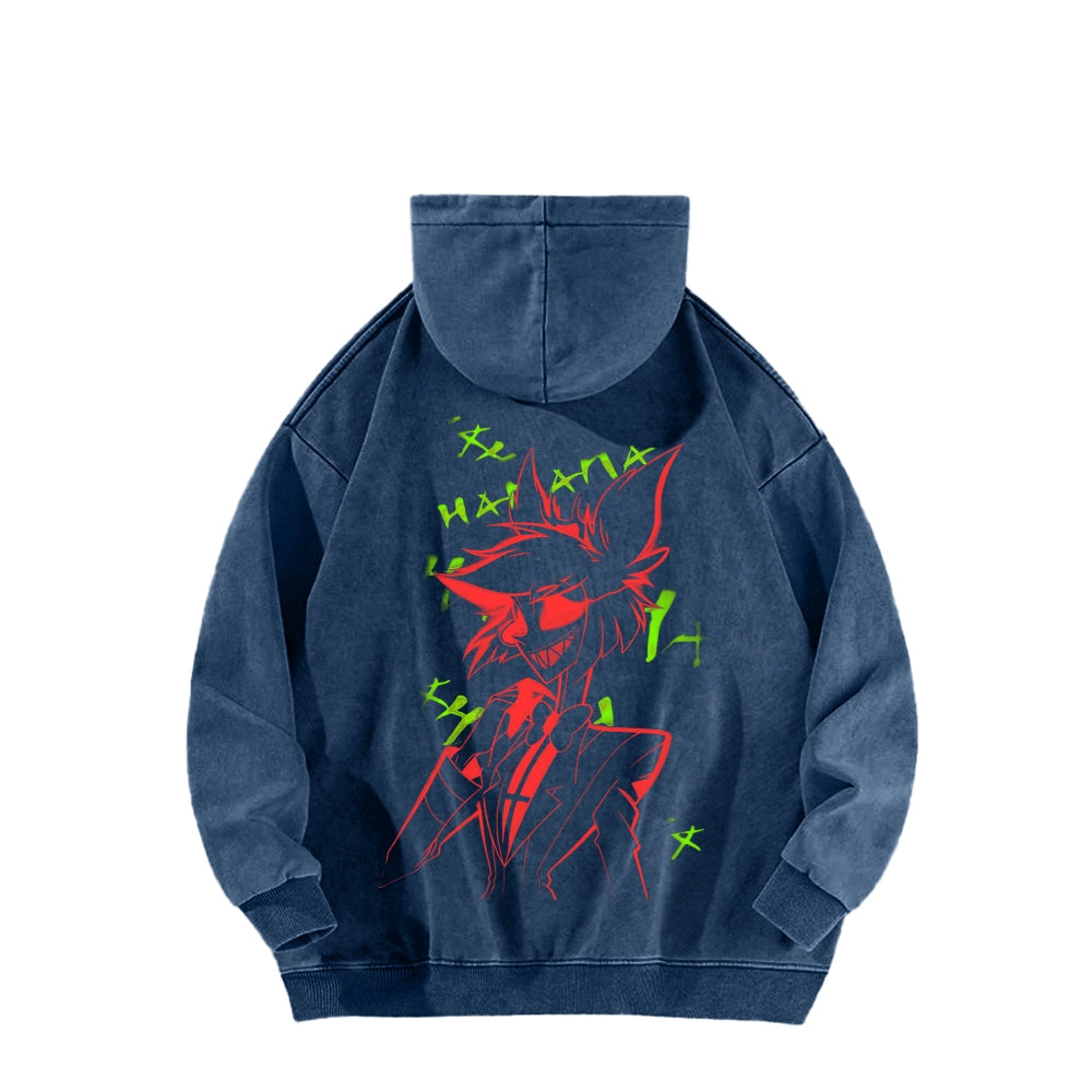 Hazbin Hotel Unisex Washed Hoodie 2512002797