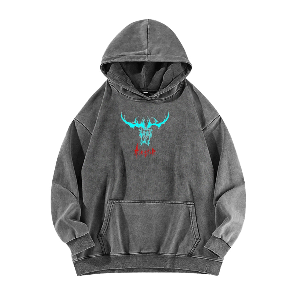 Hazbin Hotel Unisex Washed Hoodie 2512002802