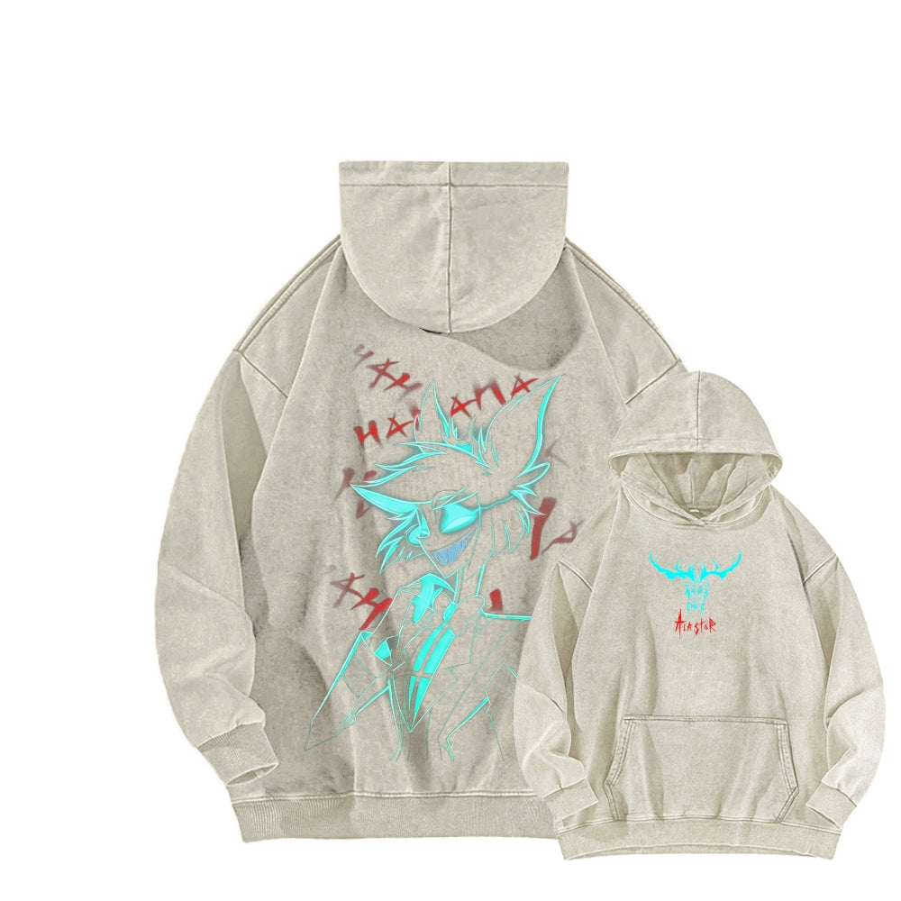 Hazbin Hotel Unisex Washed Hoodie 2512002802