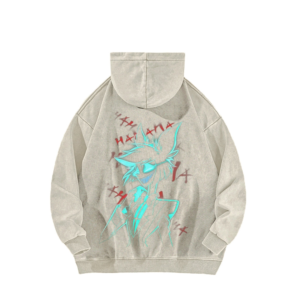 Hazbin Hotel Unisex Washed Hoodie 2512002802
