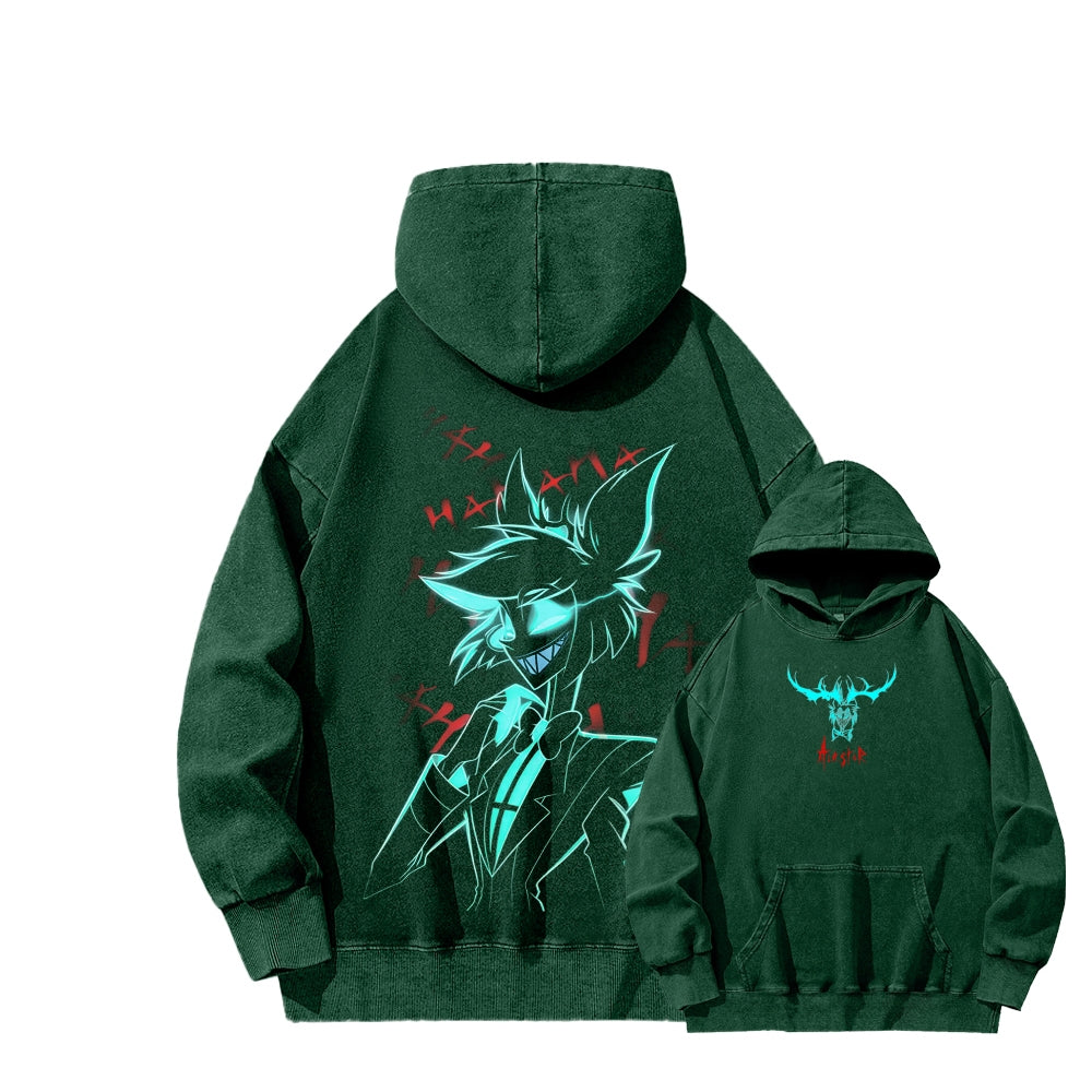 Hazbin Hotel Unisex Washed Hoodie 2512002802