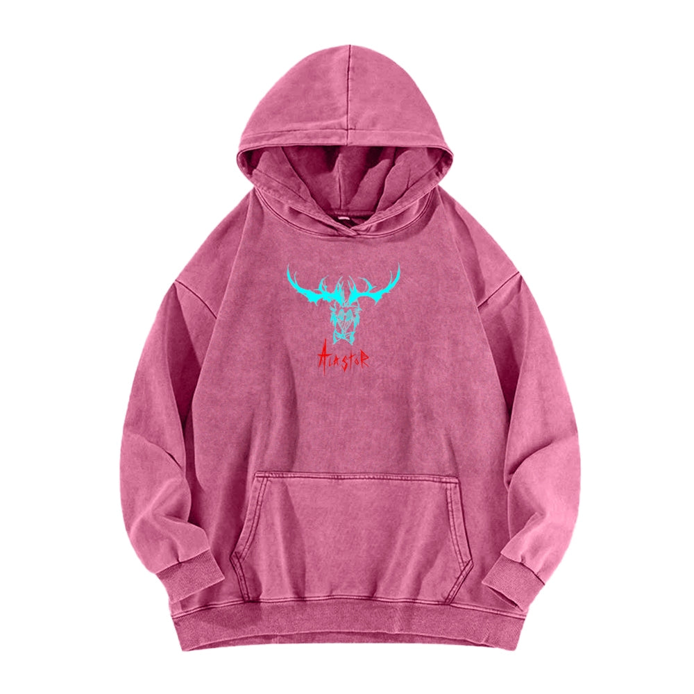 Hazbin Hotel Unisex Washed Hoodie 2512002802