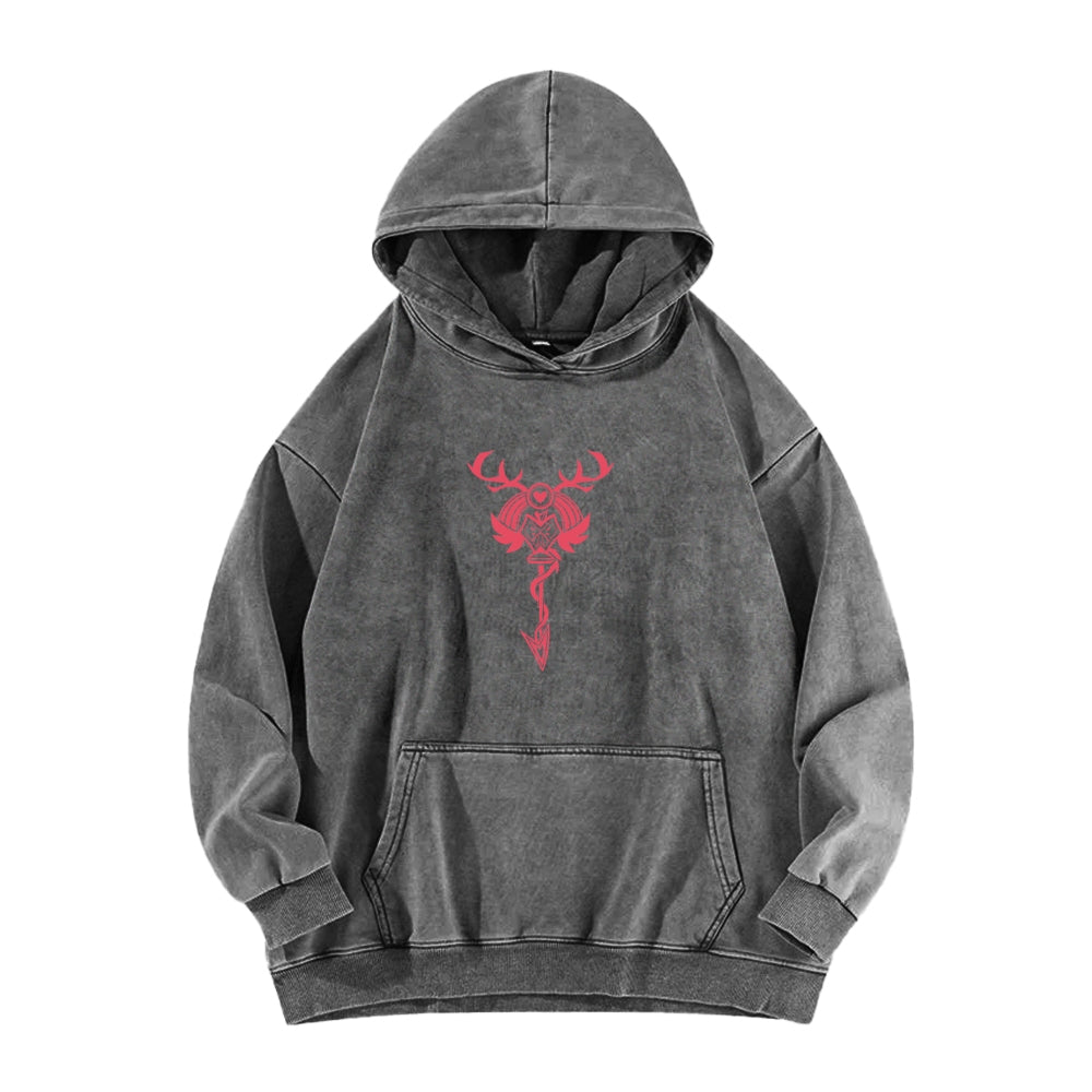 Hazbin Hotel Unisex Washed Hoodie 2512002813