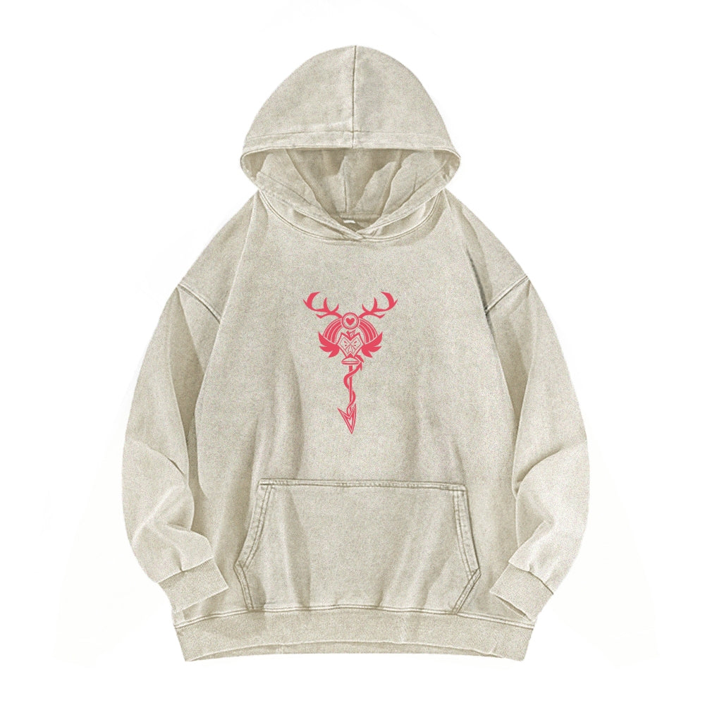 Hazbin Hotel Unisex Washed Hoodie 2512002813