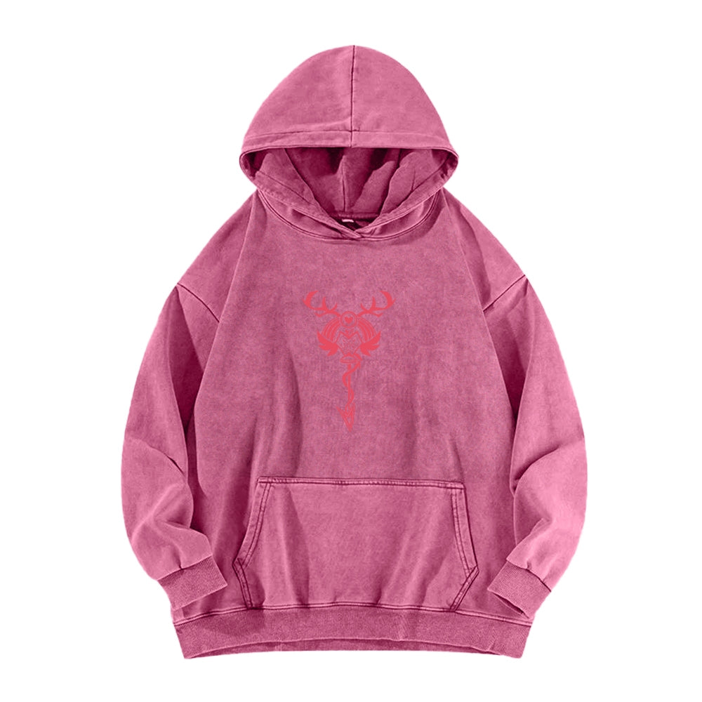 Hazbin Hotel Unisex Washed Hoodie 2512002813