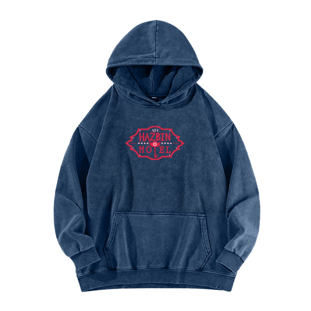 Hazbin Hotel Unisex Washed Hoodie 2512002832