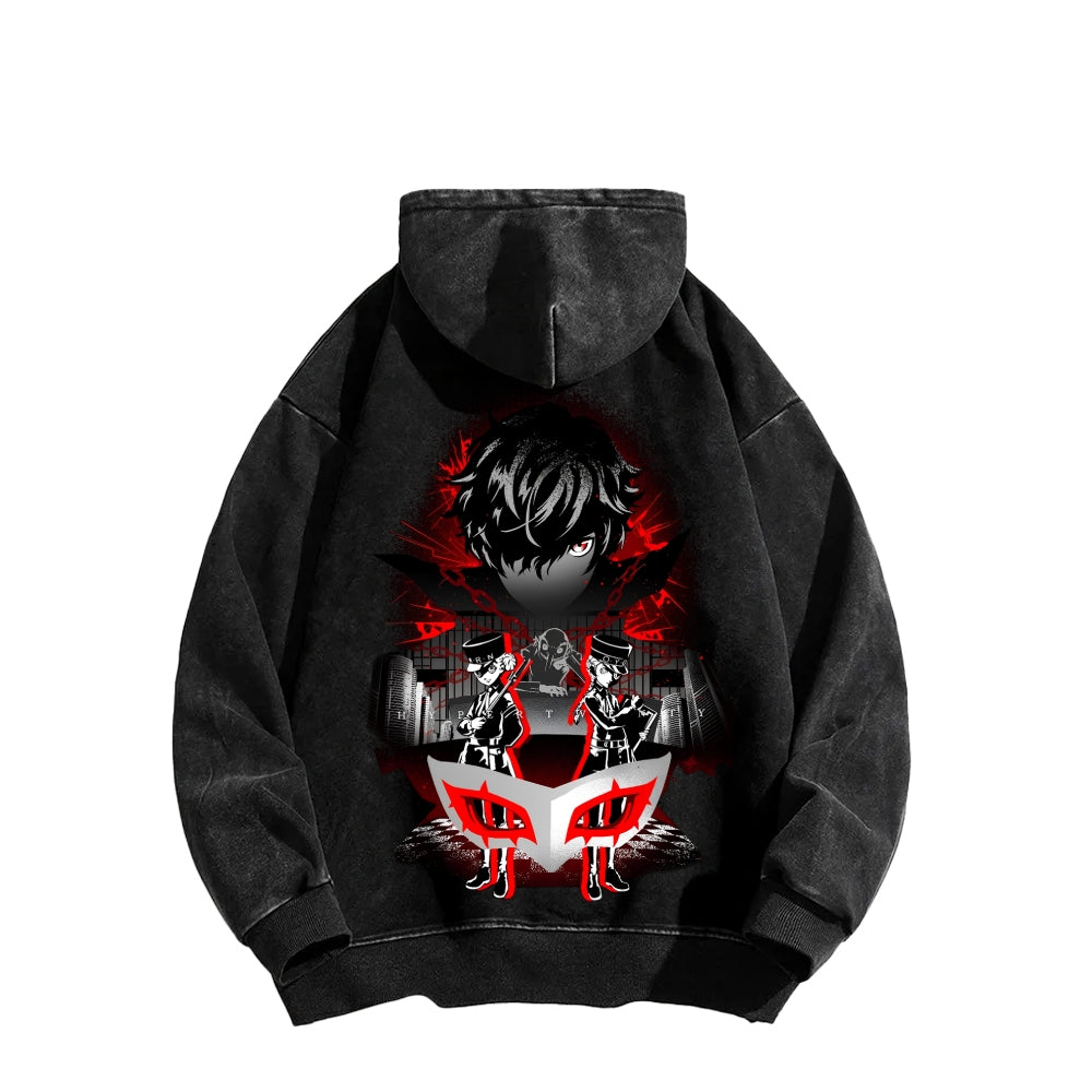 Persona Unisex Washed Hoodie 2512004307
