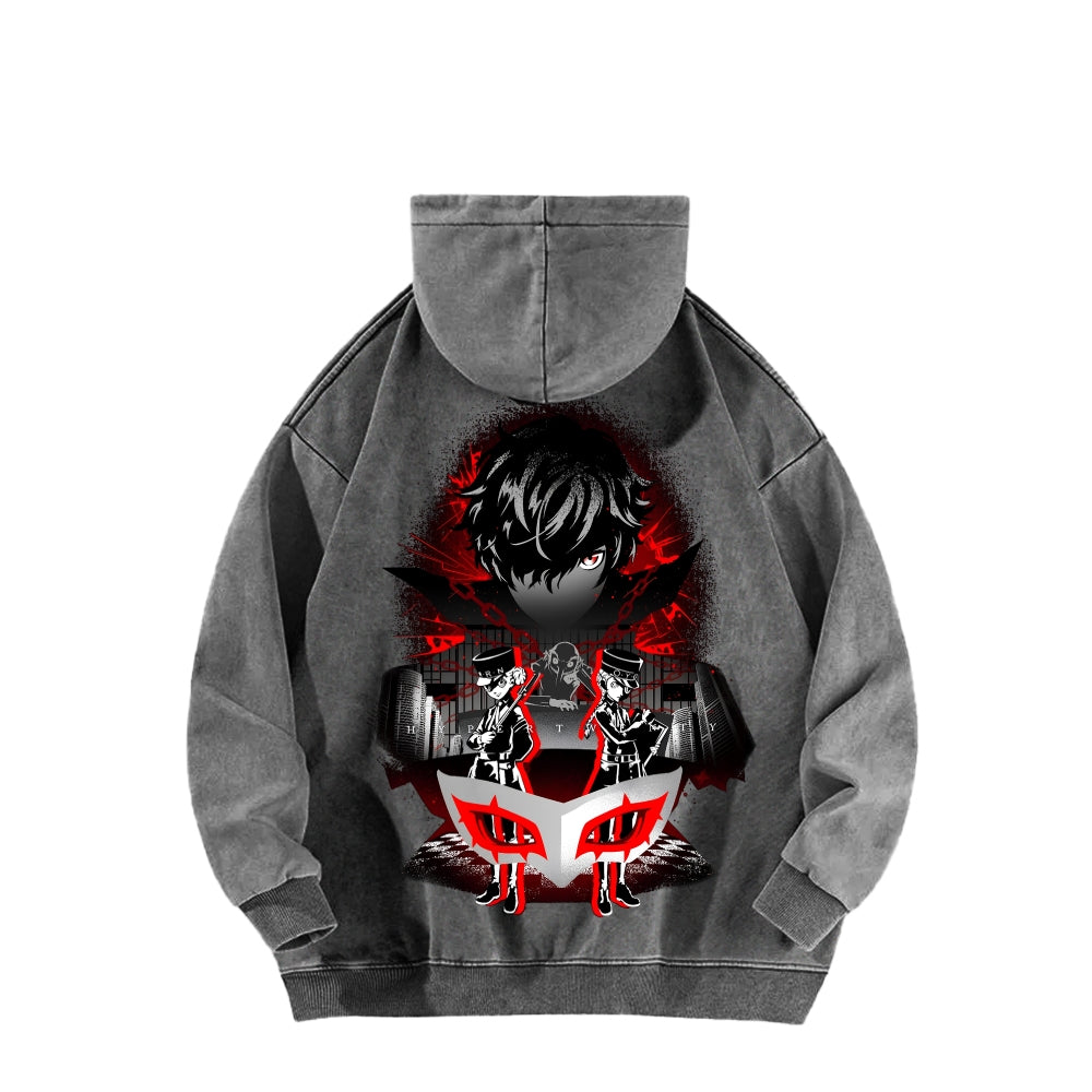 Persona Unisex Washed Hoodie 2512004307