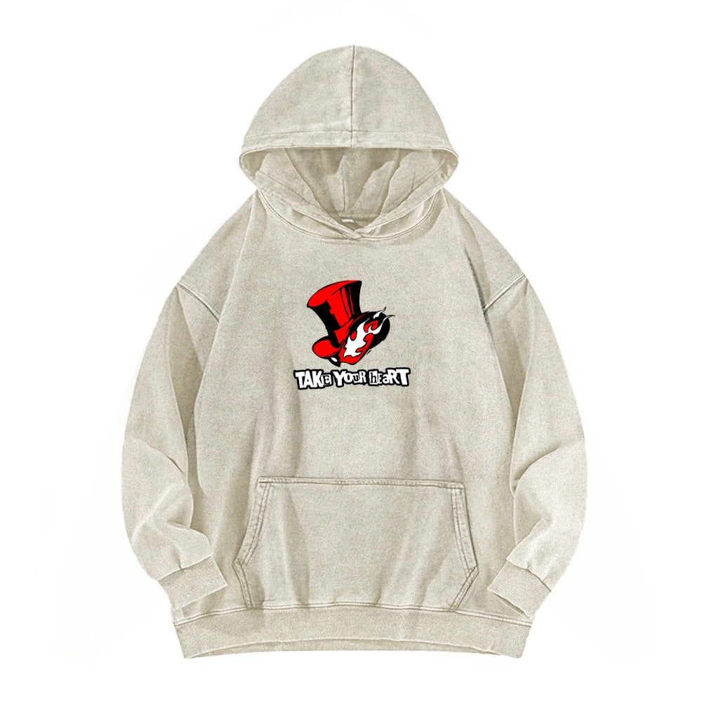 Persona Unisex Washed Hoodie 2512004307