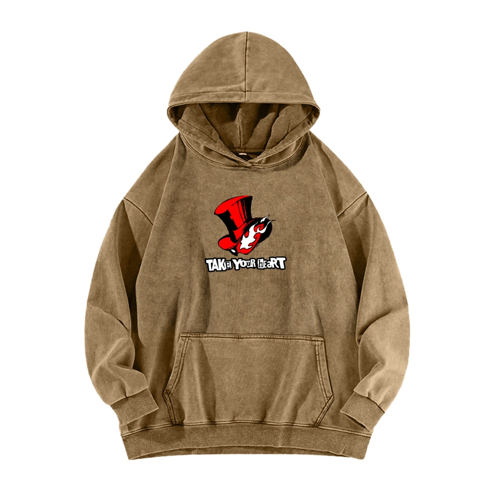 Persona Unisex Washed Hoodie 2512004307