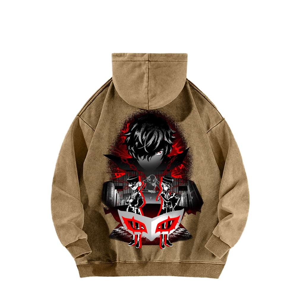 Persona Unisex Washed Hoodie 2512004307