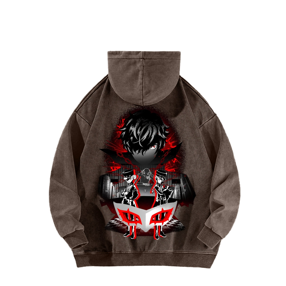 Persona Unisex Washed Hoodie 2512004307