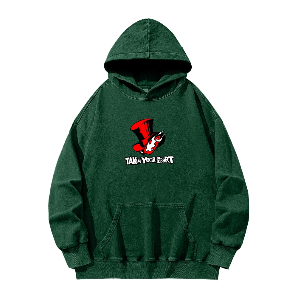 Persona Unisex Washed Hoodie 2512004307